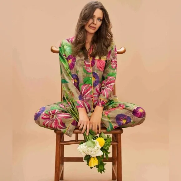 Powder UK Floral Print Women's Pajama Set - Picture 3 of 5